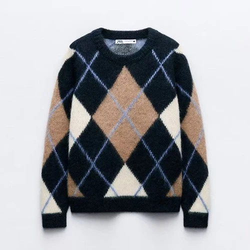 Argyle Sweater Women factory