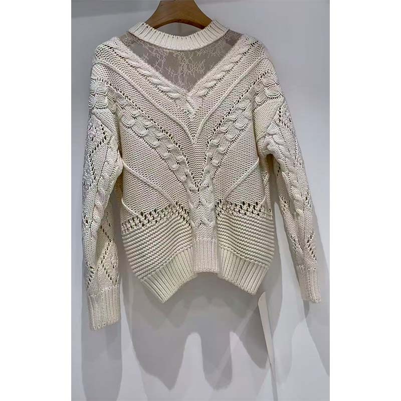 Grey Wool Sweater Coat high quality