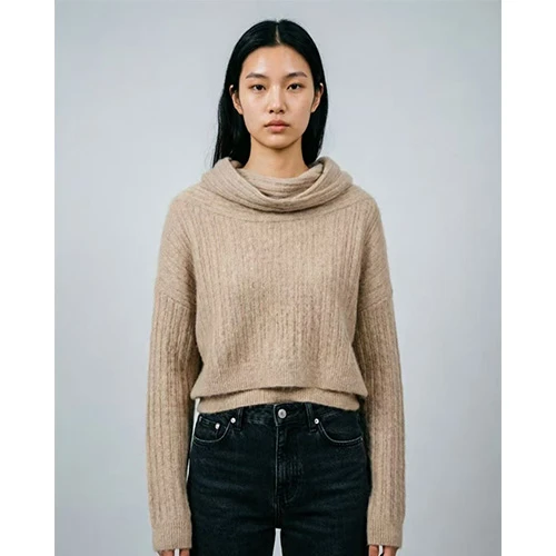 Mock Neck Sweater Women