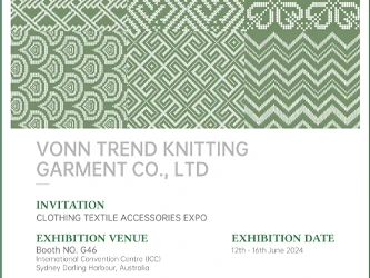 Vonn Trend Knitting Garment ще покаже най-новата колекция на Clothing Textile...